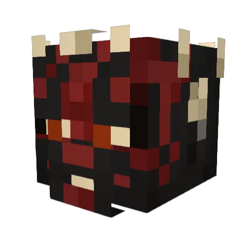xHash Minecraft avatar head, 3D render
