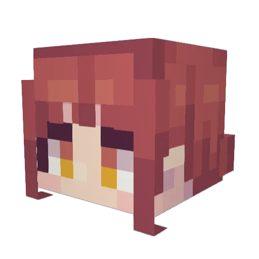 xHazeqz Minecraft avatar head, 3D render