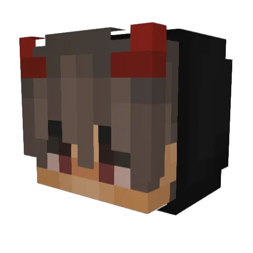 xHealder Minecraft avatar head, 3D render