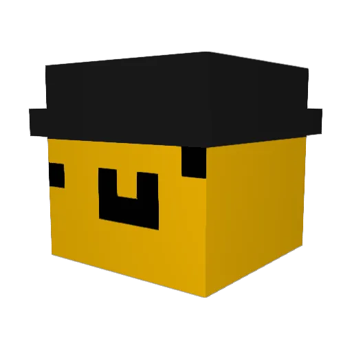 xHeechi Minecraft avatar head, 3D render