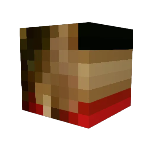 xHerpex Minecraft avatar head, 3D render