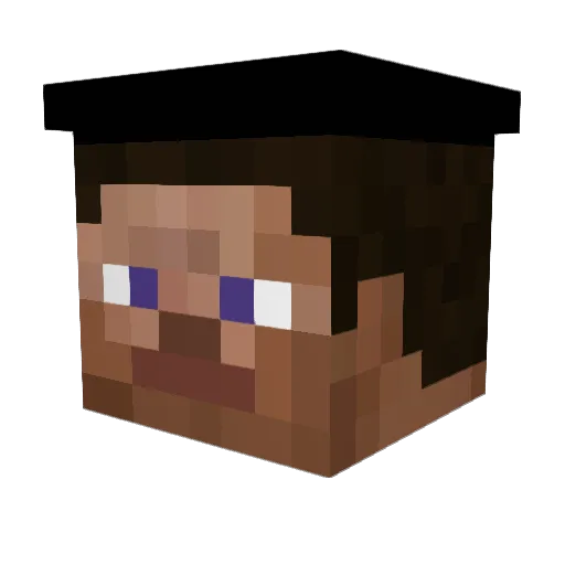 xHezzux1337 Minecraft avatar head, 3D render