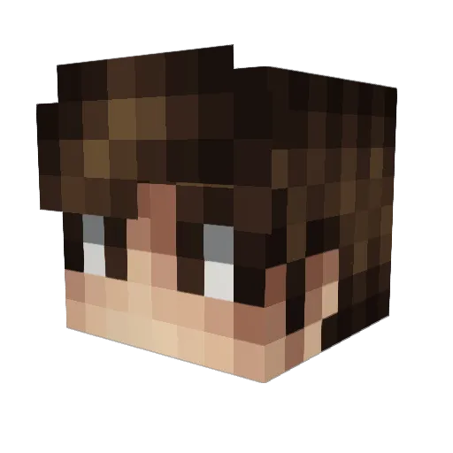 xHmDx_ Minecraft avatar head, 3D render
