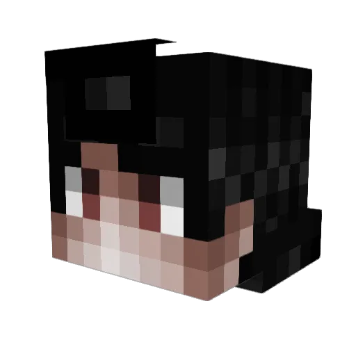 xHorizonGC Minecraft avatar head, 3D render