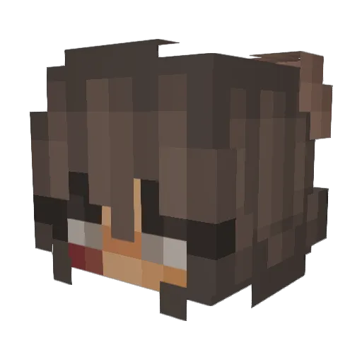 xHug Minecraft avatar head, 3D render