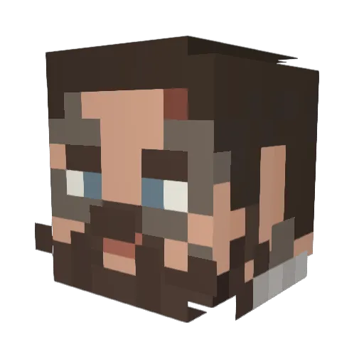xHugoTVx Minecraft avatar head, 3D render