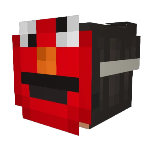 xHuhx Minecraft avatar head, 3D render