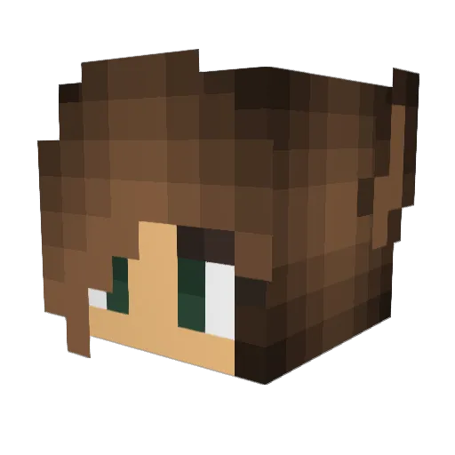 xHuskyBeast Minecraft avatar head, 3D render