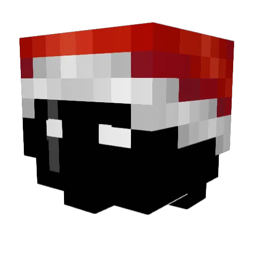 xHyperBv Minecraft avatar head, 3D render