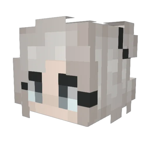 xI3lackShade Minecraft avatar head, 3D render