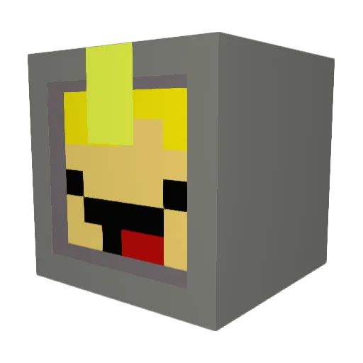 xIAndrew1996 Minecraft avatar head, 3D render