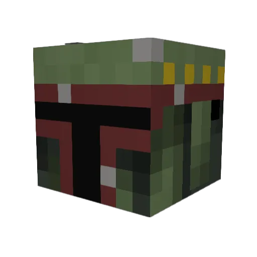 xIEraser Minecraft avatar head, 3D render