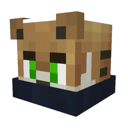 xIEuphoric Minecraft avatar head, 3D render