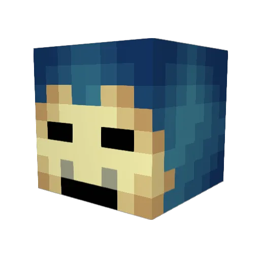 xIFranky Minecraft avatar head, 3D render