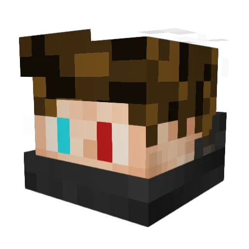 xIMads Minecraft avatar head, 3D render