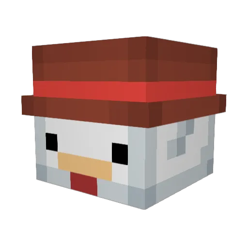 xIMaxPvP Minecraft avatar head, 3D render
