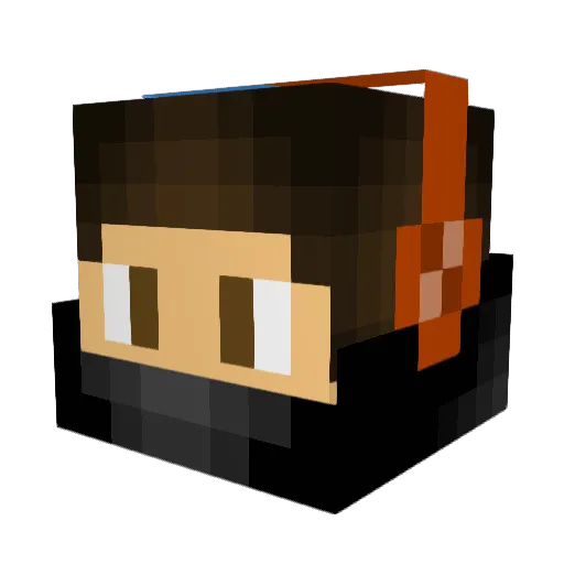 xINJAx Minecraft avatar head, 3D render