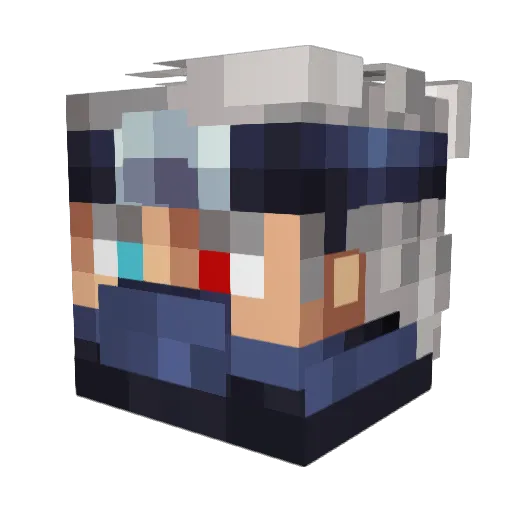 xINickstar Minecraft avatar head, 3D render