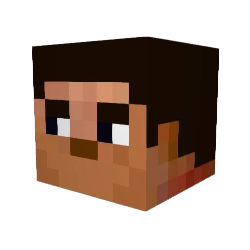 xIRayy Minecraft avatar head, 3D render