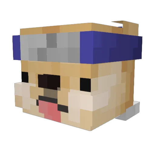 xISerllinq_ Minecraft avatar head, 3D render