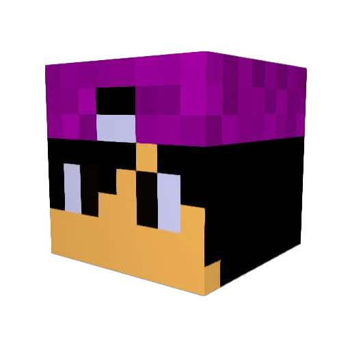 xISneakingPvP Minecraft avatar head, 3D render