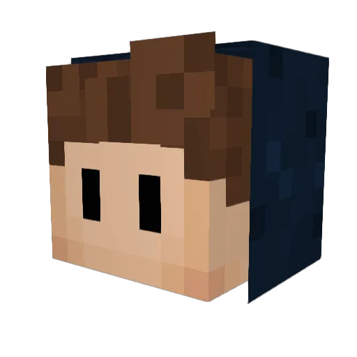 xITobyy Minecraft avatar head, 3D render