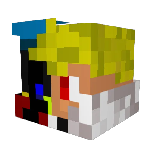 xIYukYuk Minecraft avatar head, 3D render