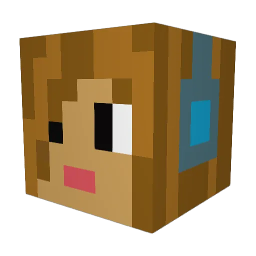 xIceDragonx Minecraft avatar head, 3D render