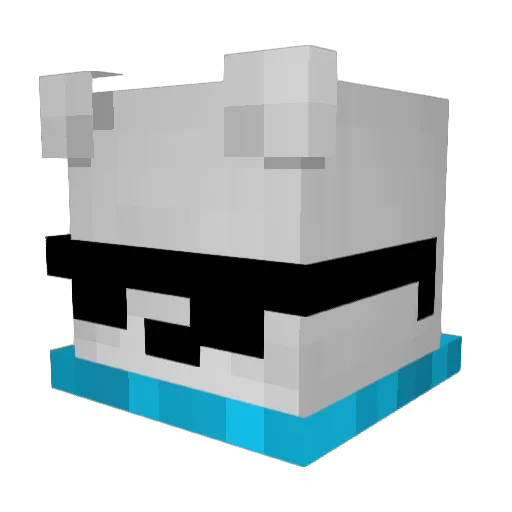 xIceyPlayz Minecraft avatar head, 3D render