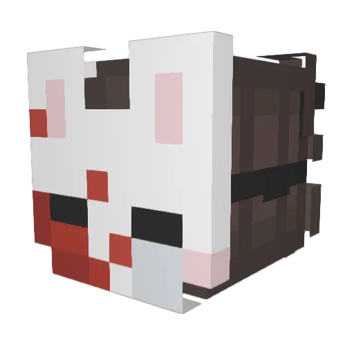 xIdk_ Minecraft avatar head, 3D render
