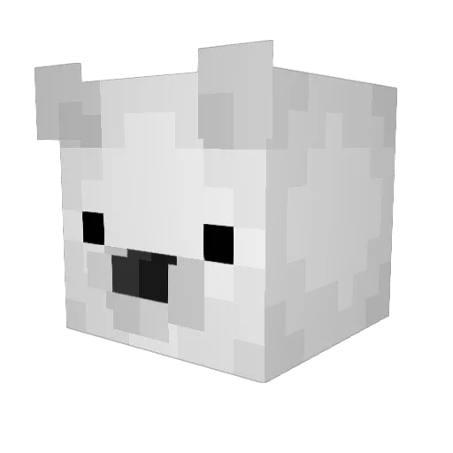 xIlyas Minecraft avatar head, 3D render