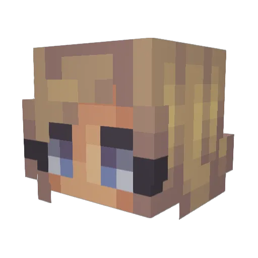 xImCoolerThanY Minecraft avatar head, 3D render