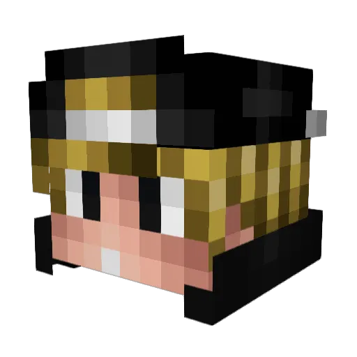 xImFlux Minecraft avatar head, 3D render