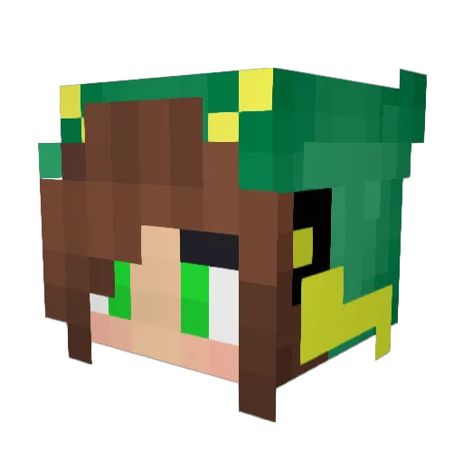 xImMinato Minecraft avatar head, 3D render