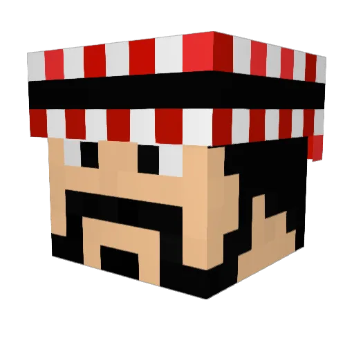 xImNawaf_ Minecraft avatar head, 3D render