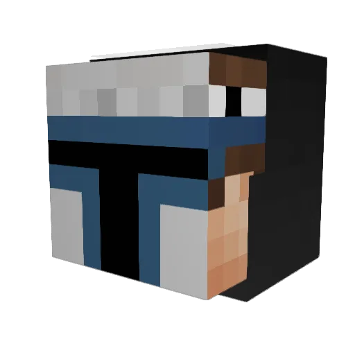 xImNydo Minecraft avatar head, 3D render