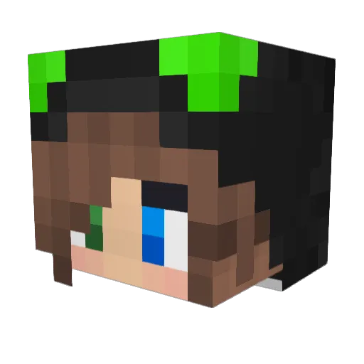 xImReazon Minecraft avatar head, 3D render