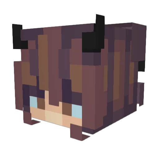 xImUnknow Minecraft avatar head, 3D render