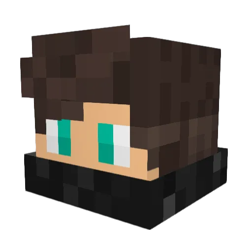 xImVentrix Minecraft avatar head, 3D render