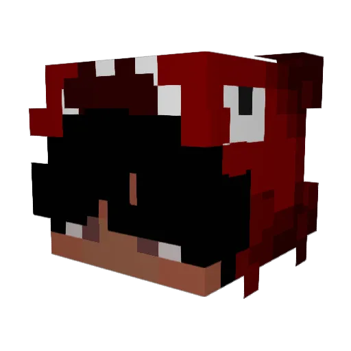xIm_Angel Minecraft avatar head, 3D render
