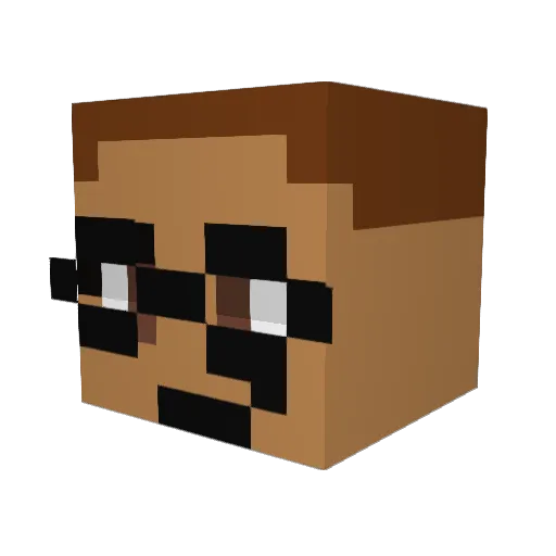 xImaMenace Minecraft avatar head, 3D render