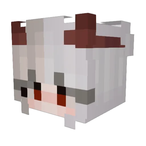xIndra6 Minecraft avatar head, 3D render