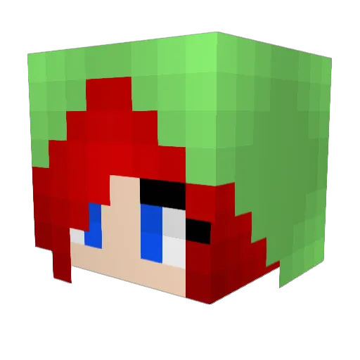 xInflam3z Minecraft avatar head, 3D render