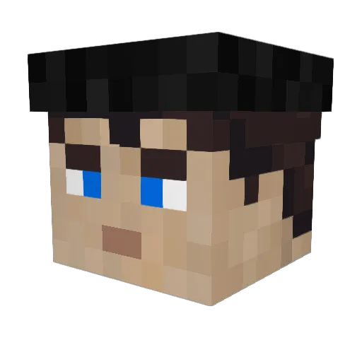 xInkognito Minecraft avatar head, 3D render