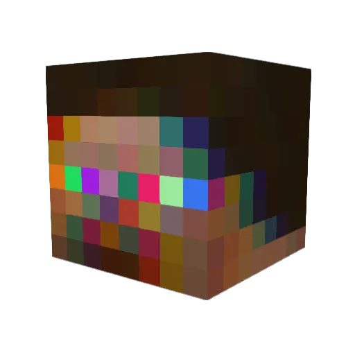 xIosertre Minecraft avatar head, 3D render