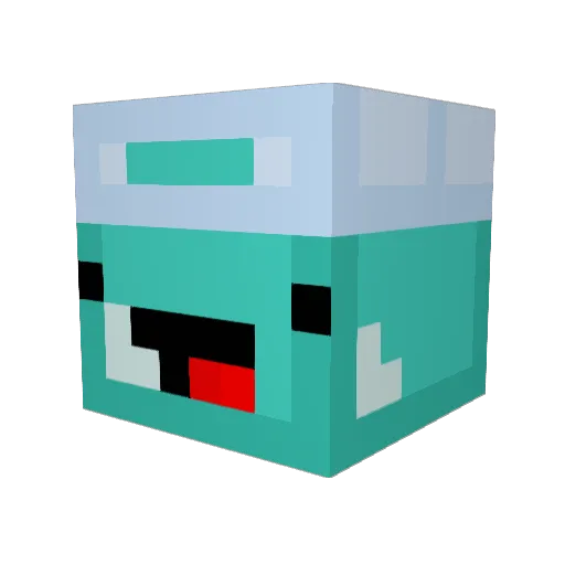 xIrazza Minecraft avatar head, 3D render