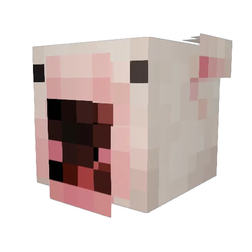 xIsm4 Minecraft avatar head, 3D render