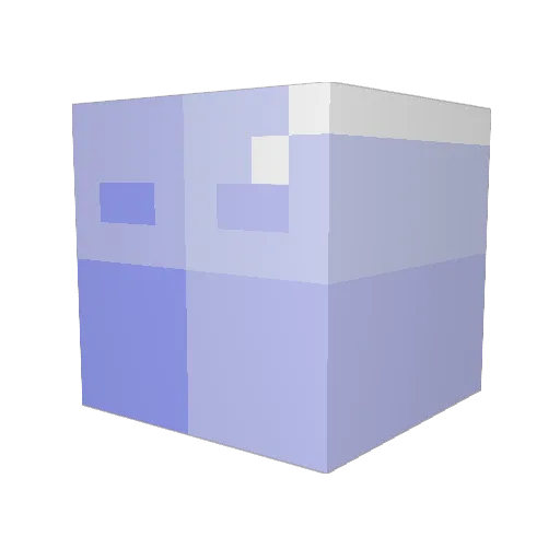 xIsoturi Minecraft avatar head, 3D render