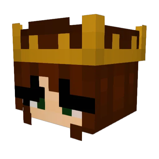 xItzBri Minecraft avatar head, 3D render
