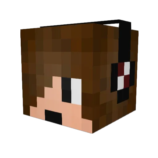 xItzShaded Minecraft avatar head, 3D render